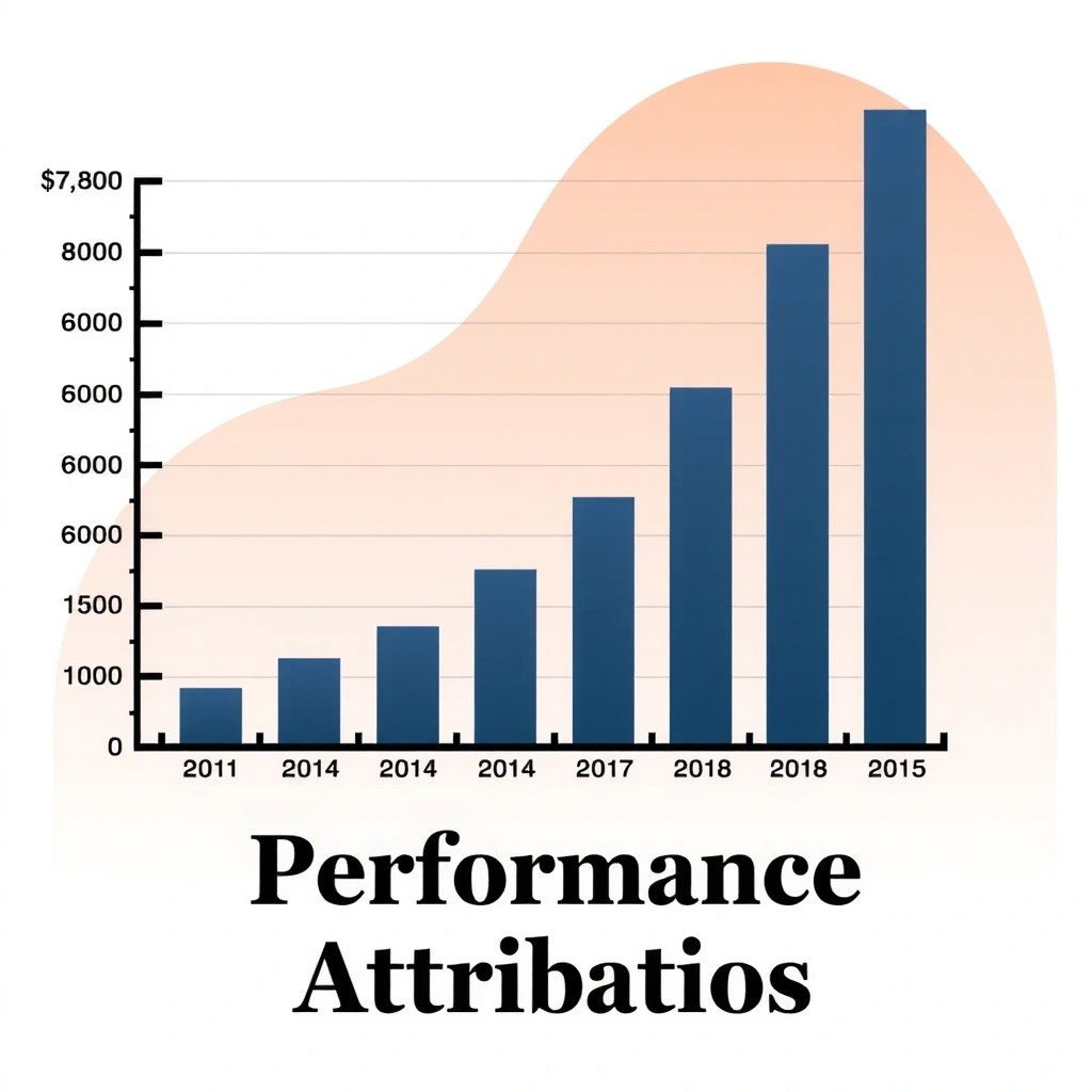 Performance attribution waterfall chart